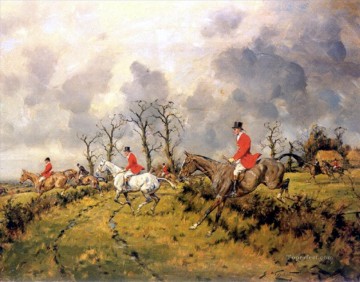 cazadores corriendo a caballo Pinturas al óleo